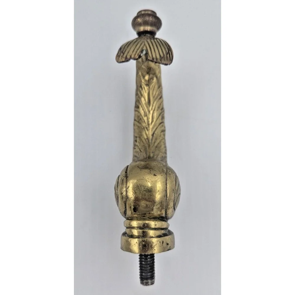 Brass Koi Fish Dolphin Screw on Part Solid Decor Repurpose Furniture Piece